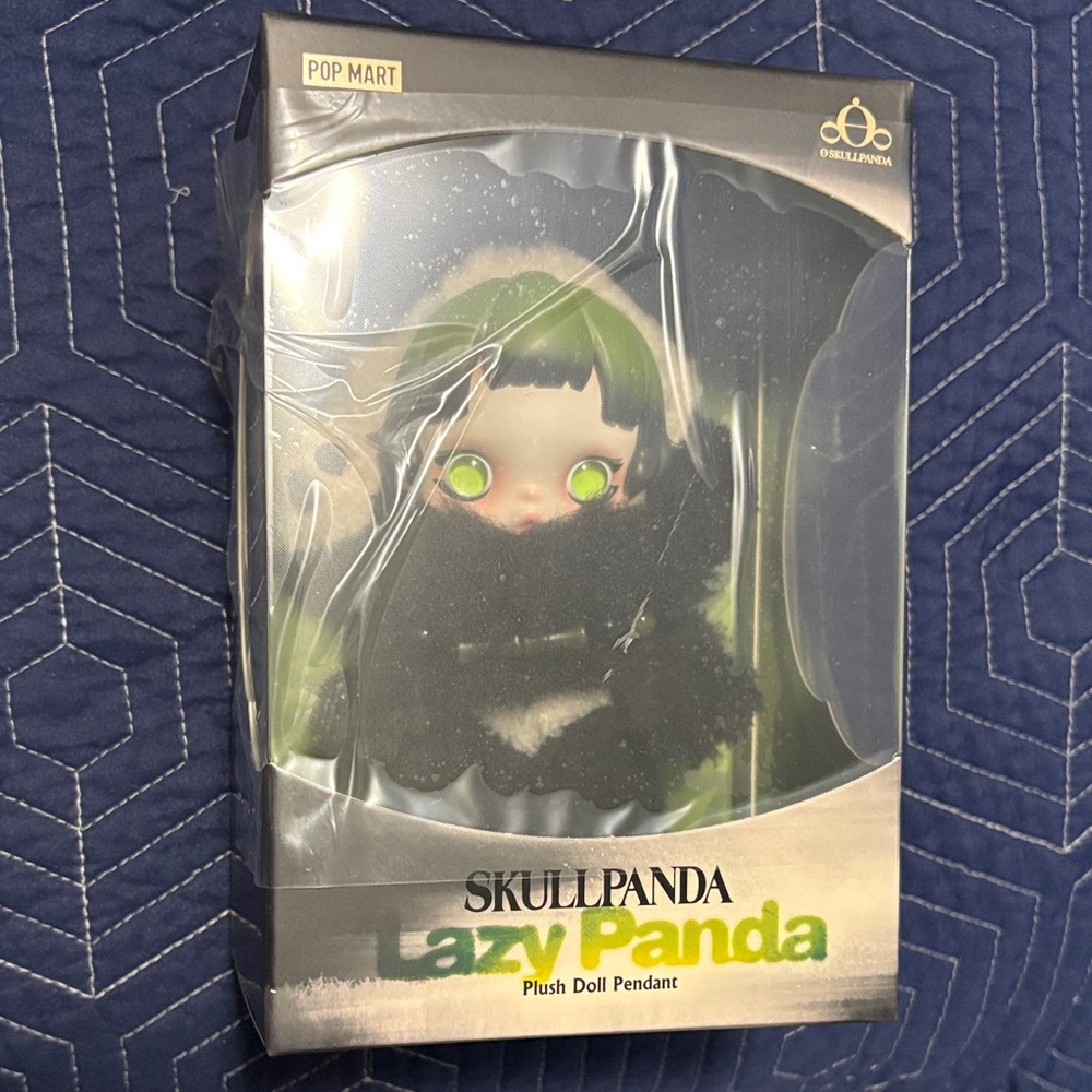POP MART Skullpanda Lazy Panda Plush Pendant - Picture 2 of 9